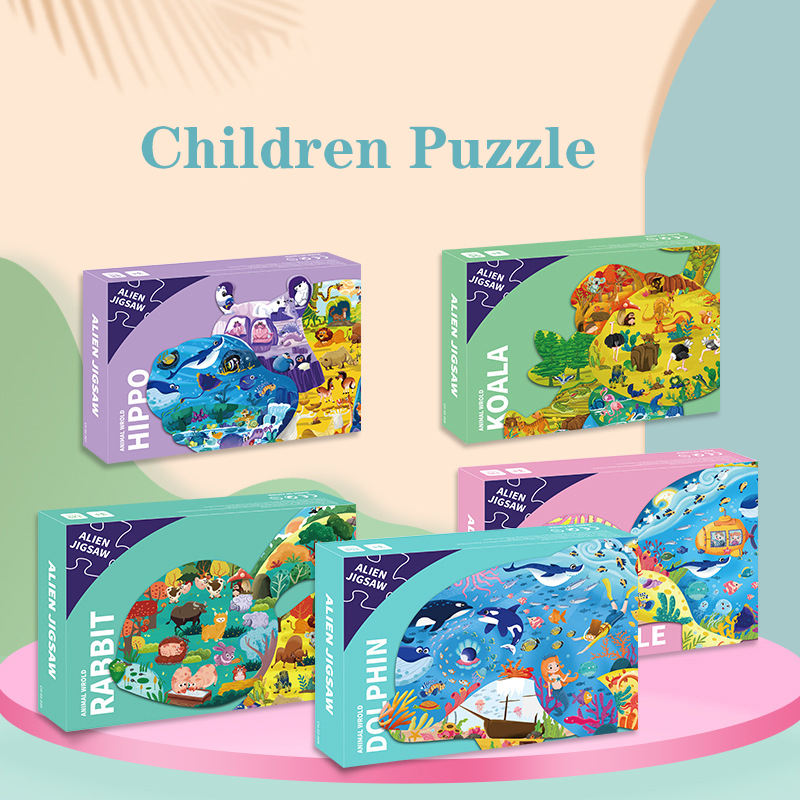 En stock Rompecabezas de 120 piezas Kid Paper Cartón Complanate Jigsaw