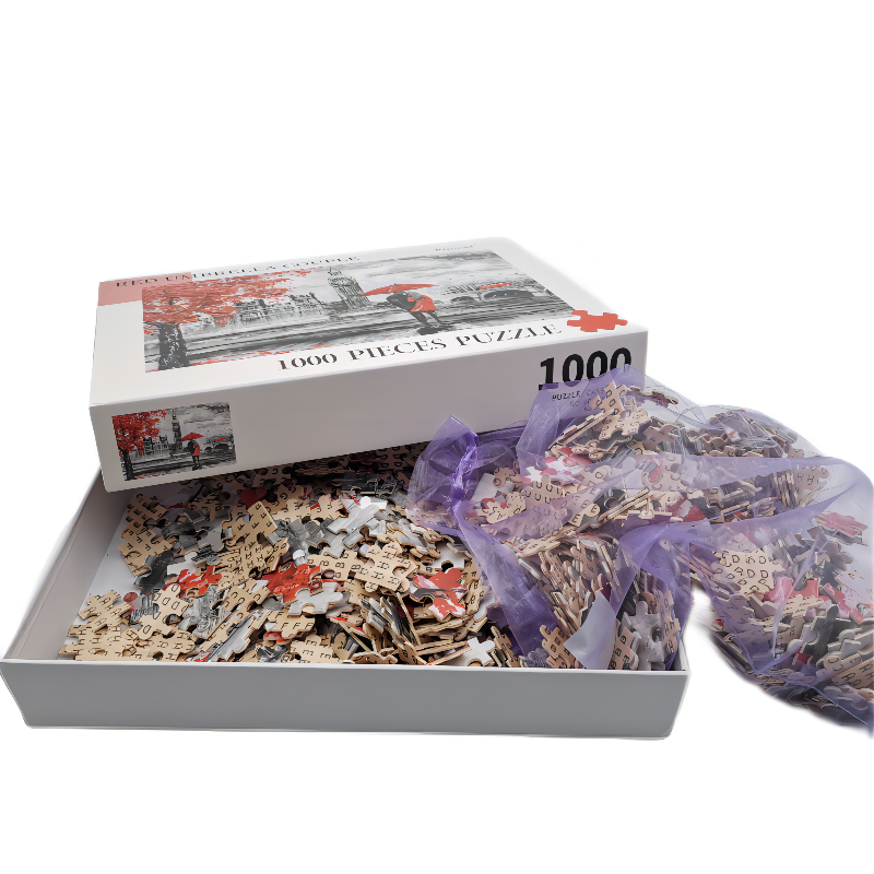 Juguetes baratos para adultos Juegos casuales Rompecabezas de papel con impresión personalizada Rompecabezas de 1000 piezas