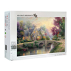 Venta caliente bajo MoQ Adultos Wooded Custom design Diy Jigsaw Puzzle 1000 Piezas para adolescentes