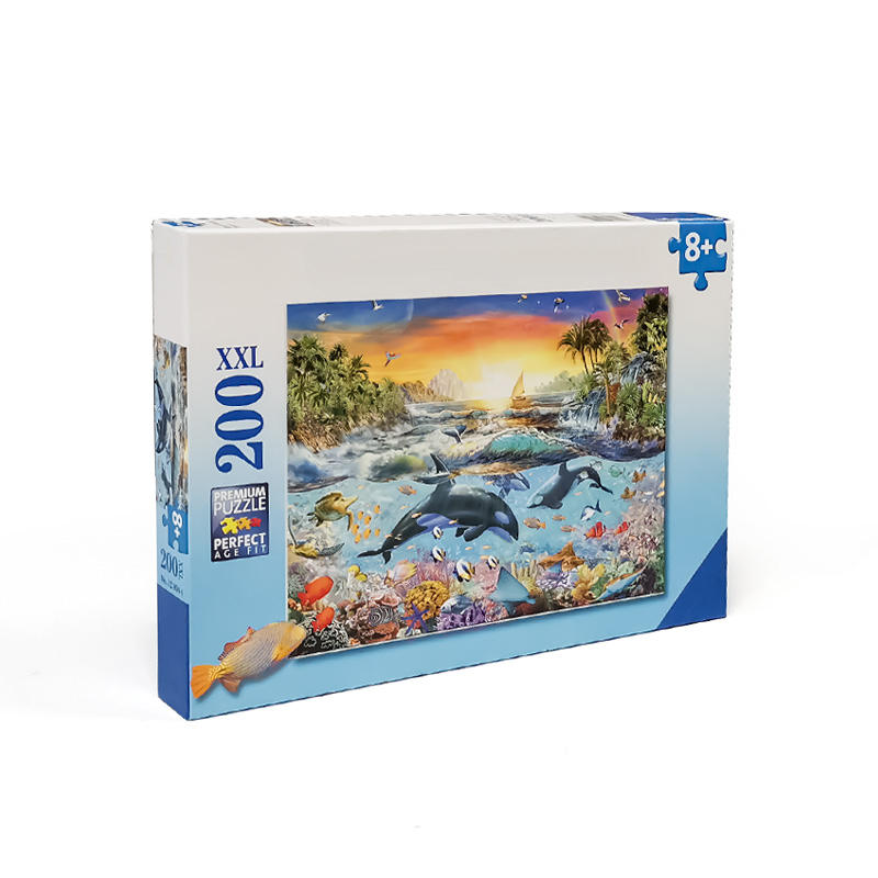 Diseño personalizado Juguetes de cartón Rompecabezas Anime Juegos de rompecabezas 200 Ps Rompecabezas al por mayor con caja