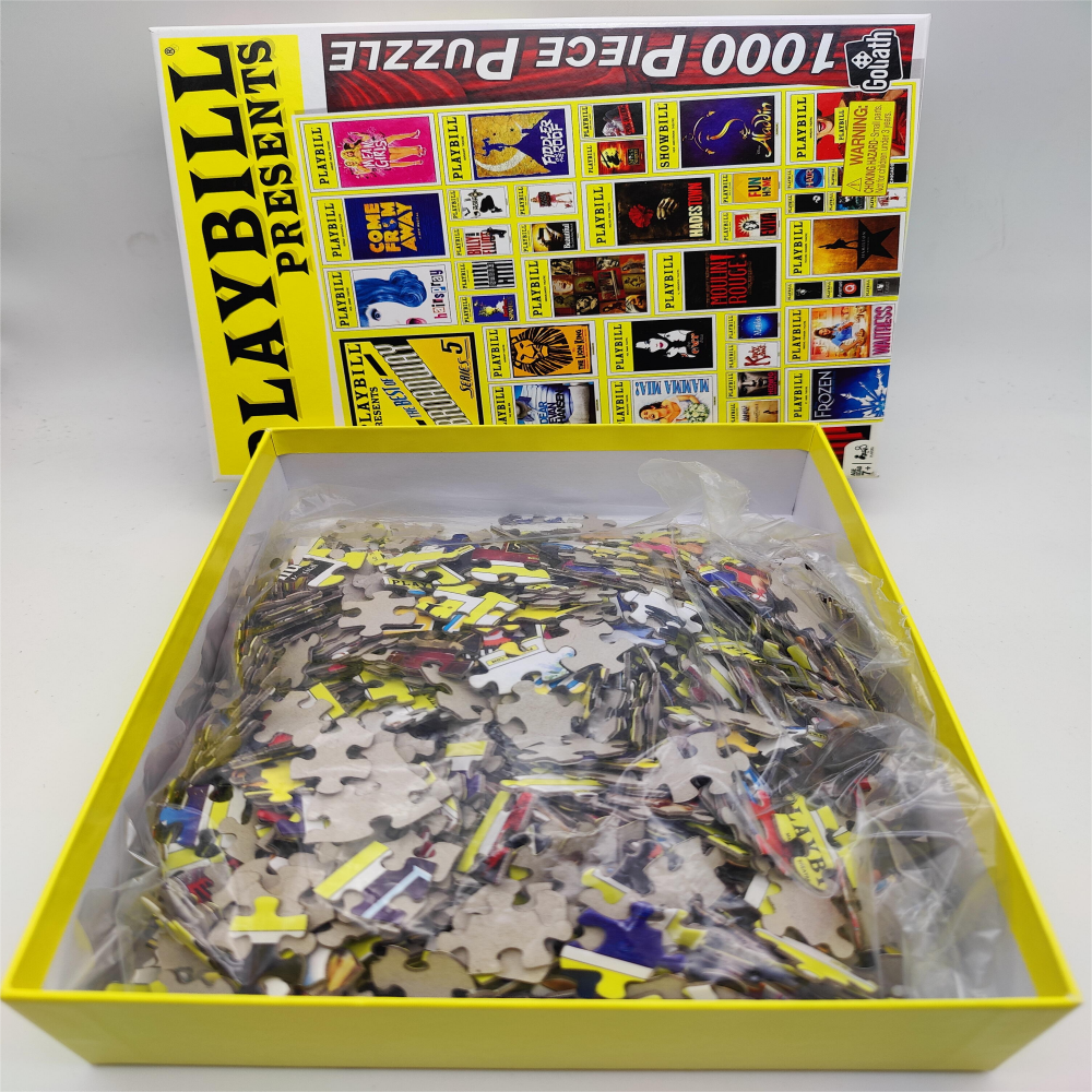 Hot New Arrival Último diseño Puzzle Production Custom 1000 Pieces Jigsaw Puzzle